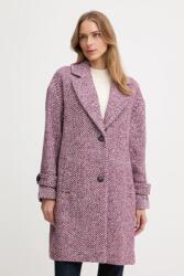 Benetton baba gyapjúkeverék pulóver - lila XS