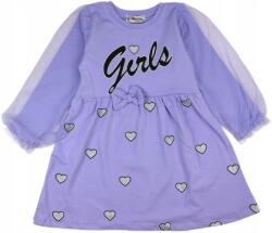 Atabay Pamut Ruha, Szívecskés, Tüll Lány Ruha, Size 116/122