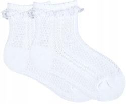 YOCLUB Fehér zokni, Size 0-3 hónap, csipkés fodros, pamut (SKL-0008G-0100#000003)