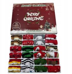  Karácsonyi Zokni Adventi Naptár Vicces Zokni Naptár 24 (6977652567370)