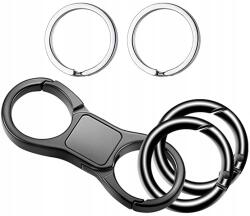  Karabiner Kulcstartó, grafit színű, kulcskarikákkal (16484213)