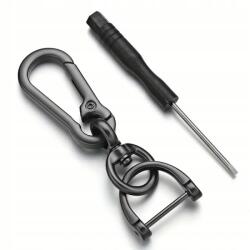  Karabiner kulcstartó, grafit színű (1016)