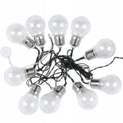 V-TAC Kerti napelemes LED girland, 5m, 10 izzó, Filament, 3000K, 100lm (VT-71010-8559)