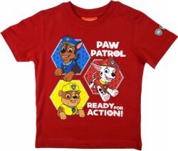 E plus M Fiú póló, Mancs Őrjárat, 128, pamut, piros