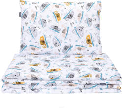 MT Textil MTT 2 részes ágyneműszett (100x135) - Mustár és szürke kaméleonok