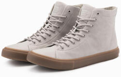 Ombre magasszárú férfi tornacipő, hamuszürke, kényelmes, cipzáras, ökoszivacs felsőrész (160778)