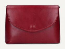MaxModa Női válltáska: bordó bőr, 2 rekeszes (olasz termék) (1162627)