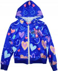 F-26 Velúr Pulóver, Szívecskés, Size 104 (4), 100% poliészter