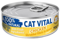 Cat Vital konzerv csirkefilé falatok felnőtt macskáknak szószban 70g - kutyazoo