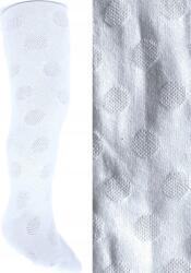 YOCLUB Jacquard Harisnyanadrág, Size 56/62, pamut, fehér, kislányoknak
