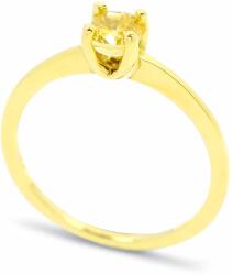 White & Black 0, 67 karátos sárga cushion gyémánt gyűrű (AU13986)