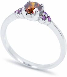 White & Black 0, 62 karátos színes gyémánt eljegyzési gyűrű (AU13847)