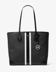 Michael Kors Eva nagyméretű kézitáska, fekete, eco bőr