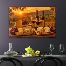 DUBLEZ Színes fa kép - Toszkán nap | DUBLEZ