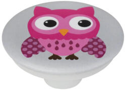 WALTECO Bútorgomb Bagoly átmérő 50mm (WT-7284)