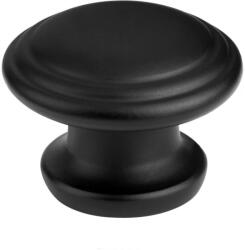 WALTECO Bems bútorgomb átmérője 34 mm műanyag matt fekete (WT-7370)