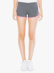 American Apparel AA7301 Női pamut short, futónadrág American Apparel, Ashpalt/Fuxia-L (aa7301asp-fu-l)