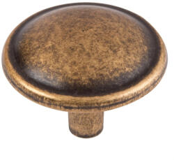 WALTECO Mali bútorgomb átmérője 32mm sárgaréz patinás (WT-7610)