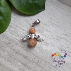 Kristály Jóga Shop Tájképjáspis angyal medál