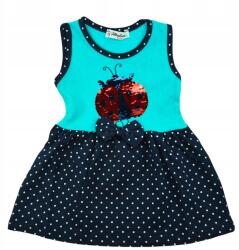 Atabay Pamut Ruha, kislány, Katicabogár mintás, Size 80/86