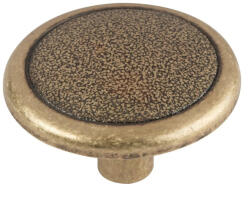 WALTECO Revis bútorgomb átmérője 37mm sárgaréz patinás (WT-15050)