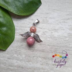 Kristály Jóga Shop Rodonit angyal medál