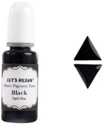  Let's Resin folyékony pigment paszta - fekete, 10 g