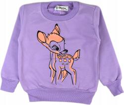 Atabay Bélelt Pulóver Kislány Őzike Blúz, 104/110, 95% pamut, 5% elasztán