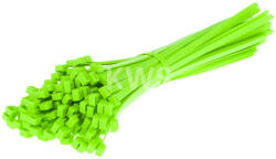 SapiSelco 280x4, 5 Fluoreszkáló UV-Zöld kábelkötegelő - gyorskötöző (100db/cs) SapiSelco SELFIT FLUOR [SEL. 41.425R]