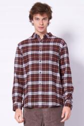 Tommy Hilfiger kockás pamut ing, barna (DM0DM22024 GS7)