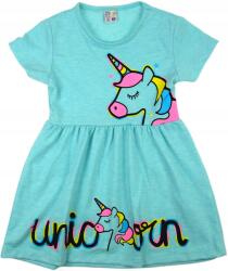  Unikornis ruha, rövid ujjú, nyári, Size 98, pamut, unikornis applikáció