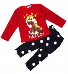 Atabay Karácsonyi Melegítő Szett, bélelt, nadrág, rénszarvas, Size 80/86 (0-1)