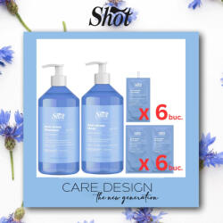 Shot Set MARE - ANTISTRESS Shot - tratament anti-rupere pentru par fragil (sampon 1 L + masca 1 L + masca lissanta fara clatire 50 ml x 6 + bi-power pasul 1+2 (2x15 ml) x 6 - NEW EDITION (C8529)