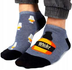 YOCLUB Zokni, ifjúsági, sötétkék, whisky mintás, Size 43/46 (SKS-0086F-C600#043046)