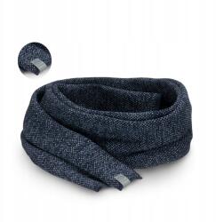 PaMaMi Férfi téli sál, sötétkék melange, akril, 160×25cm (Uniwersalny Szal Męski wyprodukowany w Polsce)