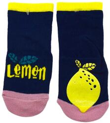 YOCLUB YO! Gyerek csúszásgátló zokni, Size 17/19, citrom mintás, ABS talp, pamut (SK-21/ABS/G)