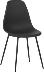 pakoworld Scaun modern Ballen, negru, 41x53x84 cm (029-000347)