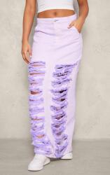 Prettylittlething Farmer Lila Testhezálló Maxi Szoknya, Size 36