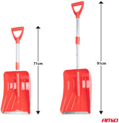  AMIO Kihúzható hólapát alumínium pengével 71-91cm AMIO-04151 (04151)