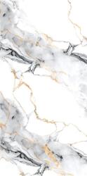 Asian Granito Gresie rectificata tip marmura, Opulence Royal White Carving, 60x120cm, alb, gri, finisaj lucios (4000000569107)