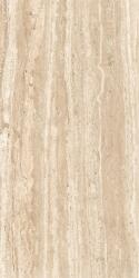 Asian Granito Gresie rectificata tip travertin, Gs Oren Travertino Glossy Carving, 60x120cm, bej, finisaj lucios (4000000577515)