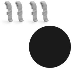 Naturel Csatlakozó szegélyléchez „íves Naturel fekete sima, PVC hossz 0, 5 cm, élmagasság 56 mm, NATNGTF15 (NGTF15)