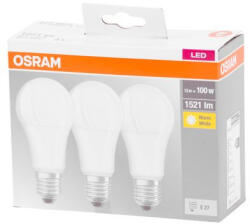 OSRAM Égő Osram LED Fr 100 (Ean 9412) Non-Dim 13W/827 E27 2700K Multipack csomag 3 db, Műanyag, Star Class (STP01215561)