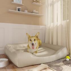 vidaXL 120x100x27 cm beige pleather/plush 171252