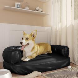 vidaXL 88x65 cm black pleather 171324