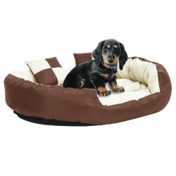 vidaXL 110x80x23 cm brown/cream 171213