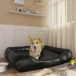 vidaXL 105x80x25 cm black pleather 171248