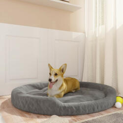 vidaXL 110x90x23 cm grey plush 171390