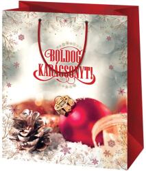 Cardex "Boldog Karácsonyt!" ünnepi közepes méretű ajándéktáska 17x10x23 cm 47047