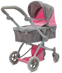 Baby Mix Sophie pink-gray - Cărucior pentru păpusi (56090)
